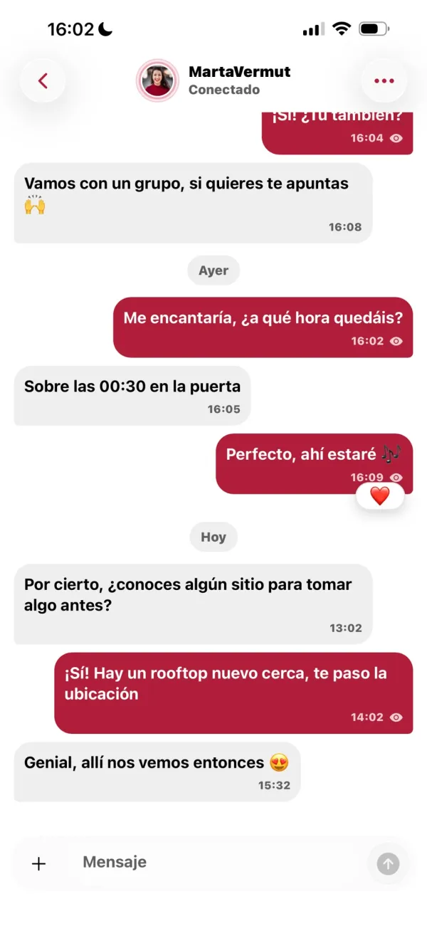 Conversación del chat de MON