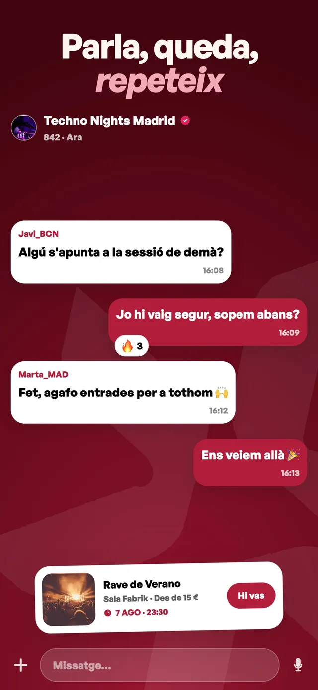 Mon — Parla, queda, repeteix