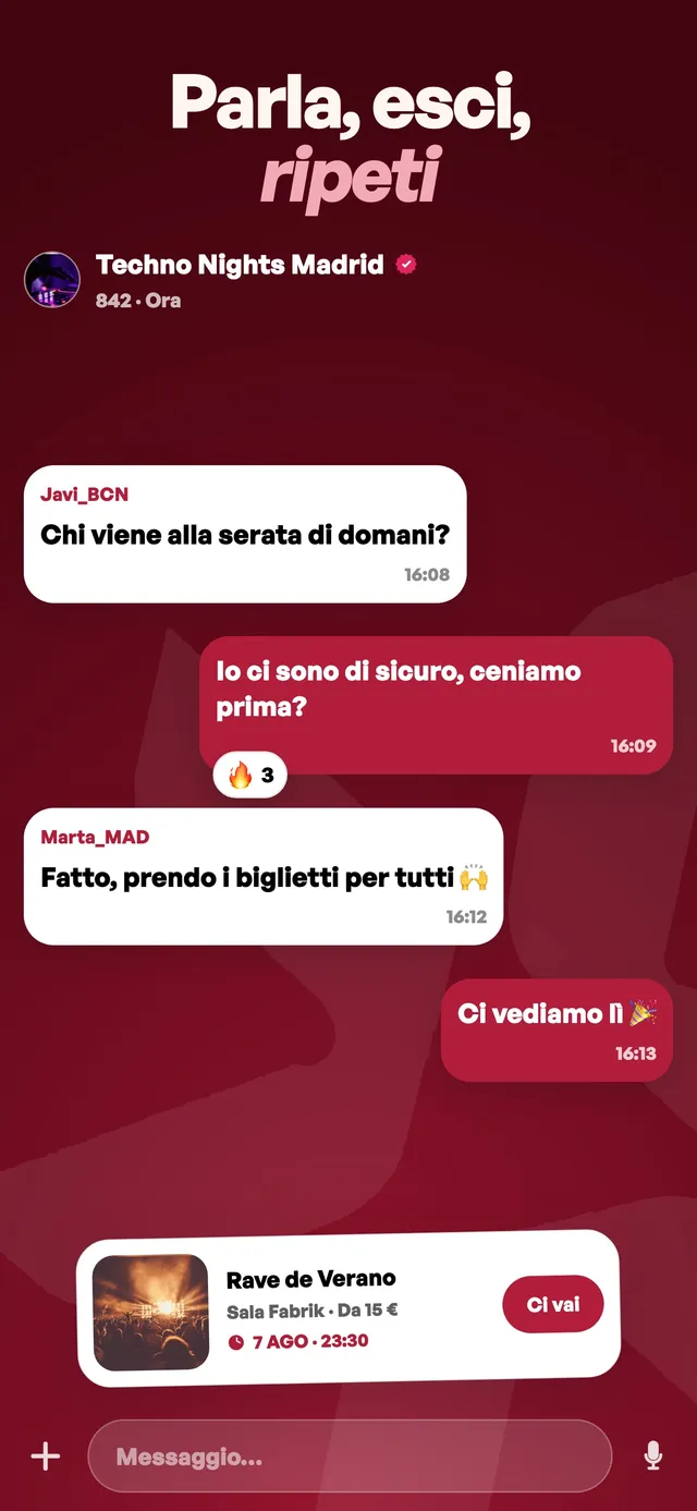 Mon — Parla, esci, ripeti