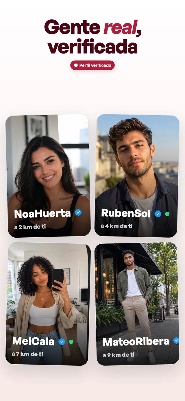 Mon — Gente real, verificada