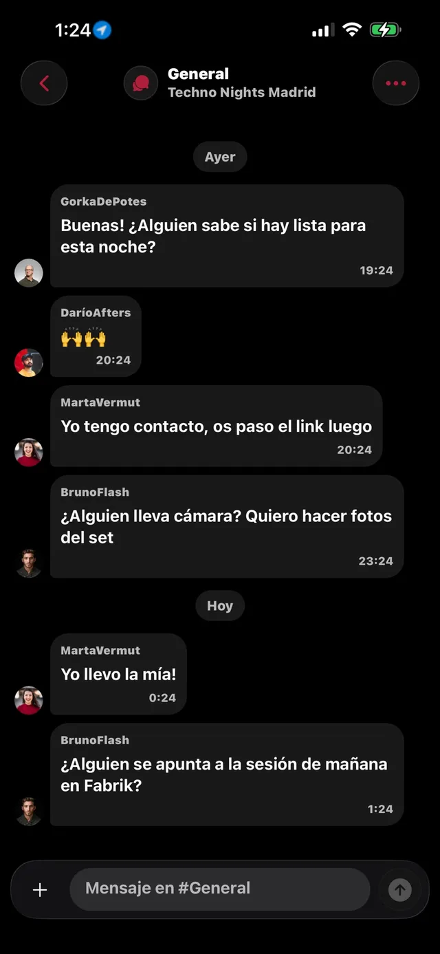 Mon — Chat de grupo